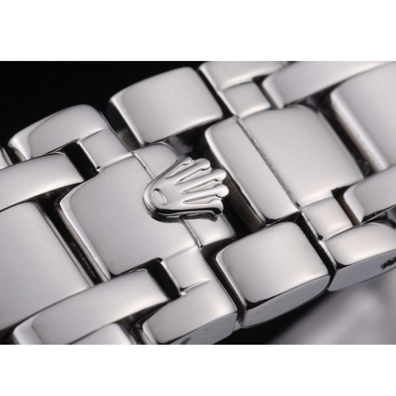 AAA Replica Watches Steel Black DateJust Rolex Bracelet Bezel Stainless Dial Diamond 0721